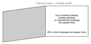 Classic Note - Inside Print - Personalized Stationery from HauteNote.com