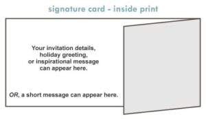 Signature Card - Inside Print - HauteNote.com