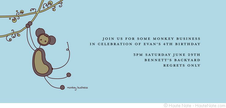 Haute Note Lookbook - Story Time - Monkey Business - Join us for some Monkey Business | HauteNote.com