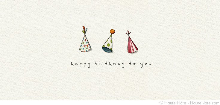 Haute Note Lookbook - Celebrate - Party Hats - happy birthday to you | HauteNote.com