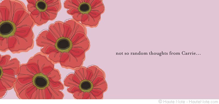 Haute Note Lookbook - Poppies - Red Poppies - not so random thoughts from... | HauteNote.com