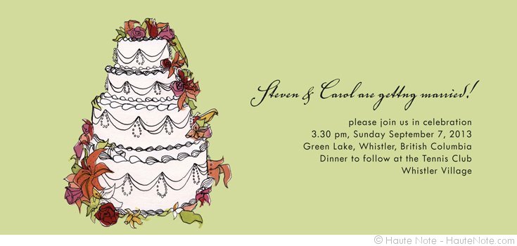 Haute Note Lookbook - Wedding - Cake Too - We are getting married | HauteNote.com